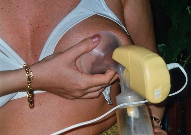 extracción de leche materna