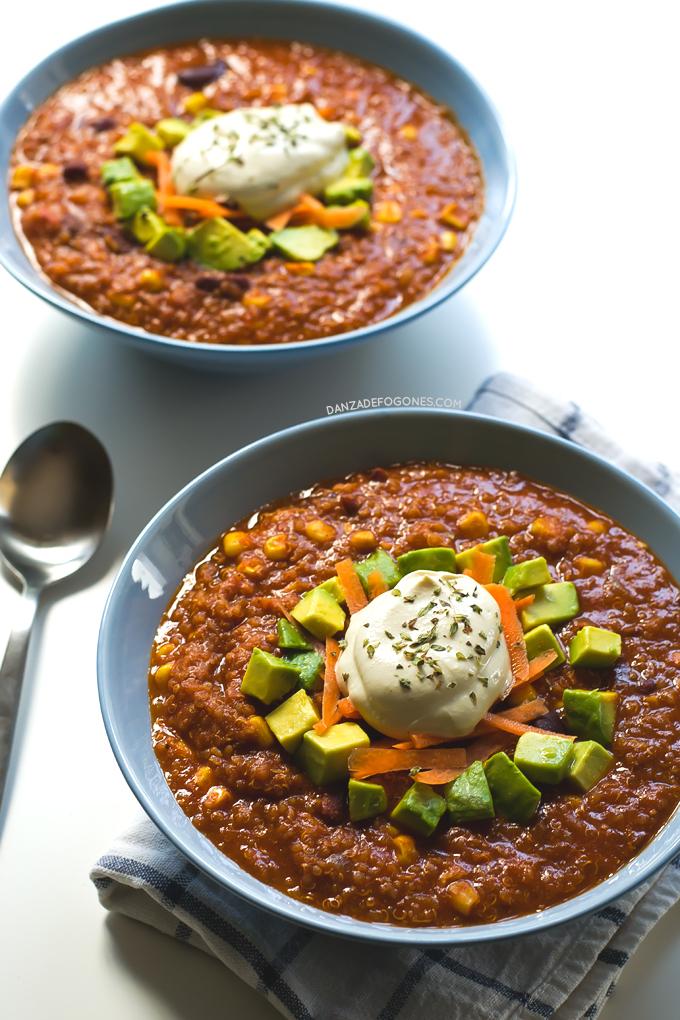 Chili de Quinoa Cocina