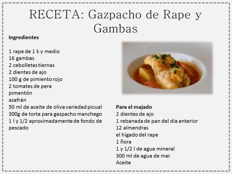 gazpacho rape y gambas