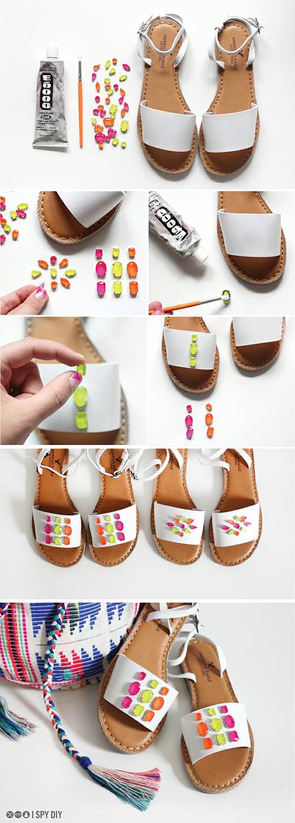 tutorial sandalias neon paso a paso