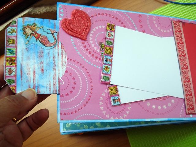 mini álbum de scrap para Paula