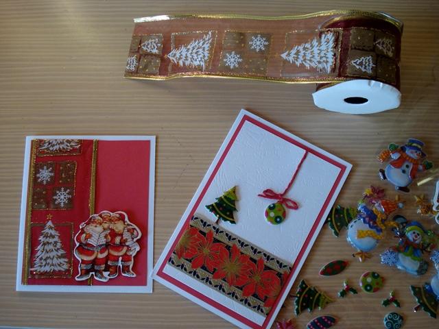 materiales necesarios para hacer la tarjeta de felicitación navideña
