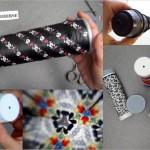 Caleidoscopio hecho reciclando botes de Pringles - Kaleidoscope made out of recycled tubes of Pringles