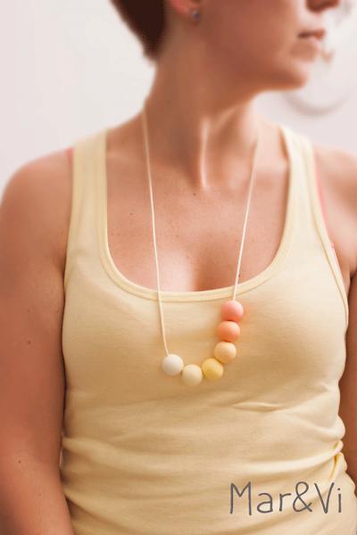 diy: collar veraniego en pasta fimo