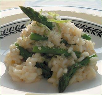 Receta de risotto de espárragos verdes