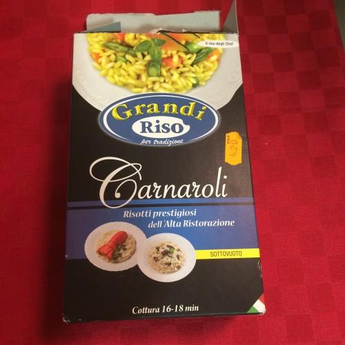 Arroz Carnaroli italiano para el risotto