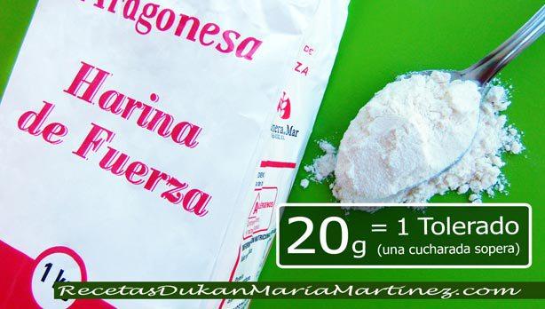 Harina apta dieta Dukan (como Tolerado)