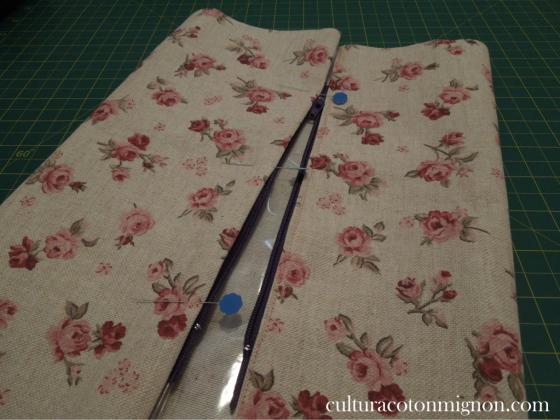 unión cremallera de los dos laterales