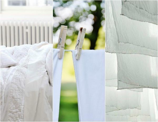 el olor de las sábanas lavadas