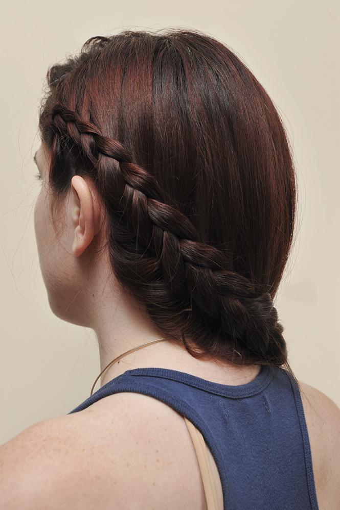 trenza en las puntas