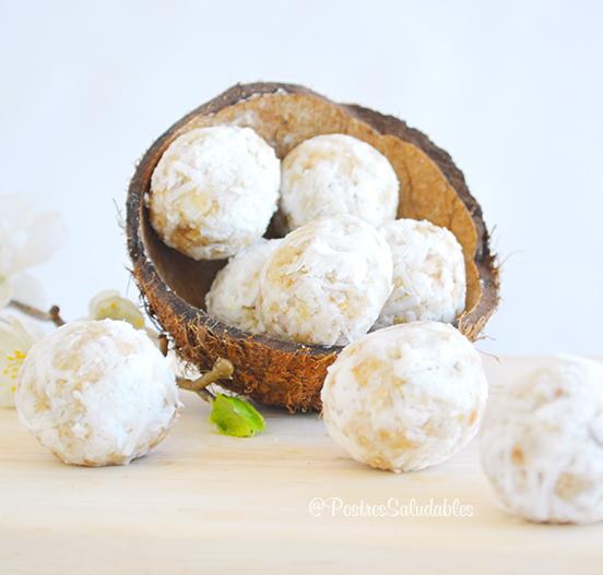bombones de coco y avena