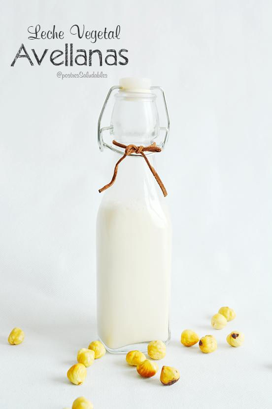 como hacer leche de avellanas