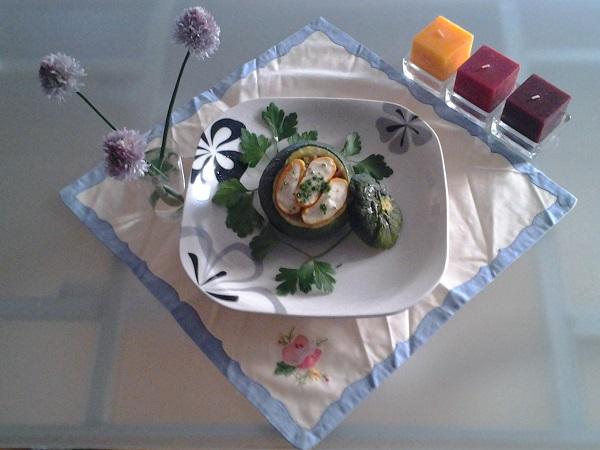 Calabacines rellenos de Serrats