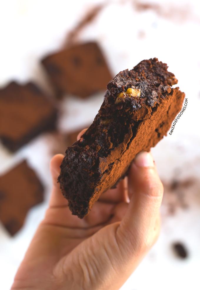 Receta de-Brownie vegano y sin gluten | danzadefogones.com