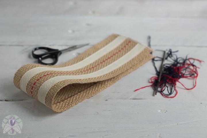 decorar el asa de yute