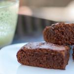 Brownie de whisky con sal