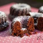 Bundt cakes o bizcochos de remolacha y chocolate