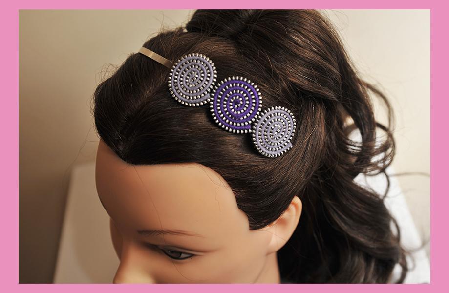 DIADEMA CON CREMALLERAS