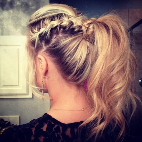 pretty-braid-ponytail-hairstyles