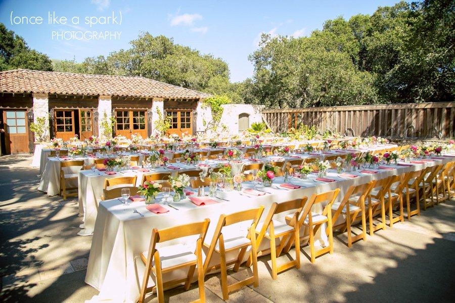 Mesa sencilla para una boda
