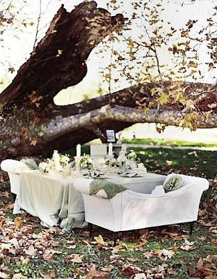 terraza en el parque