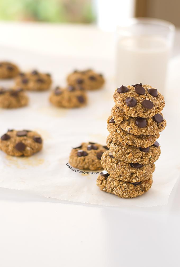 Galletas de avena y chocolate | danzadefogones.com