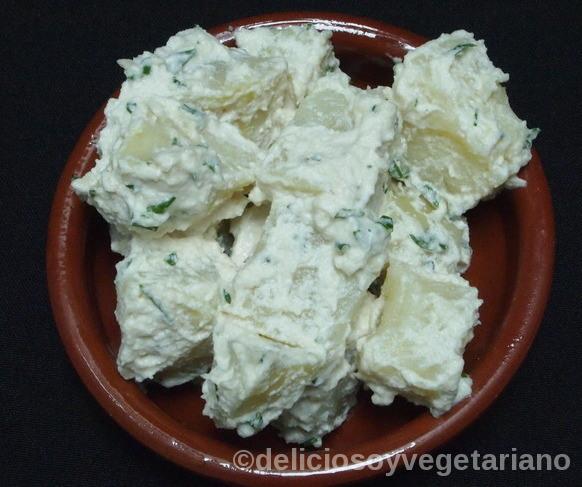 patatas alioli veganas