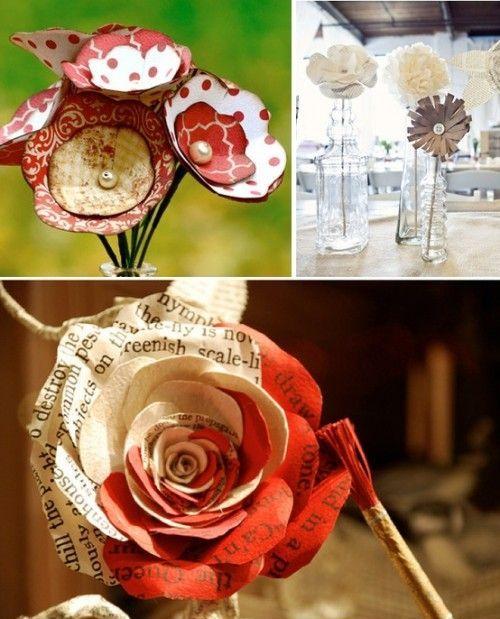 flores vintage hechas a mano