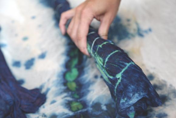 desplegar ropa tintada