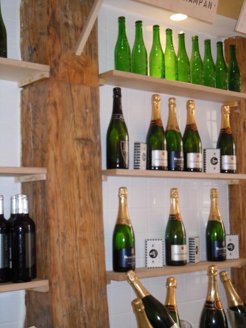 Bocadillo de jamón y champán