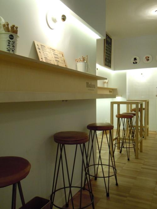 Zona comedor Bocadillos y champán