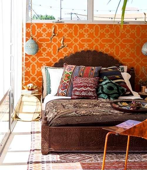 Dormitorio estilo étnico