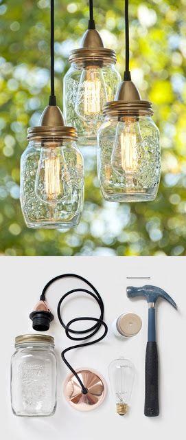 Luz DIY tarros