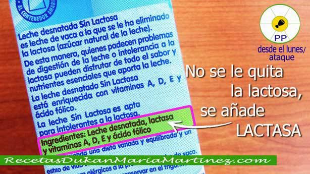 Dukan: leche sin lactosa. ¿cuánta puedo tomar? ¿engorda menos que la normal?