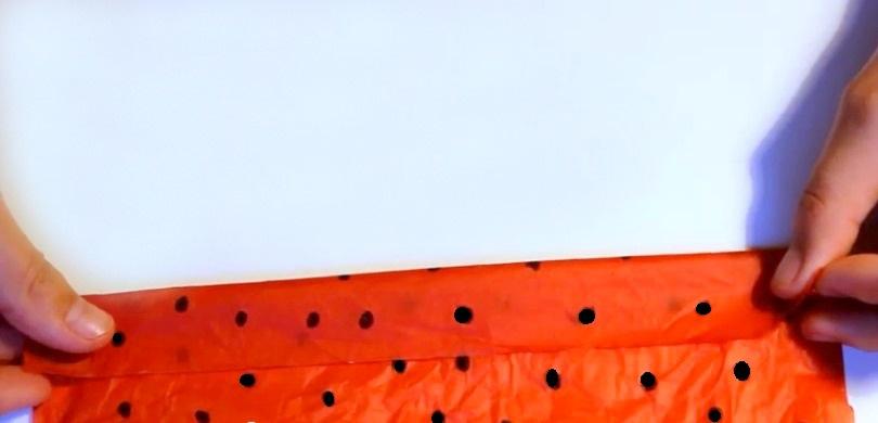 papel de seda para guirnalda sandía