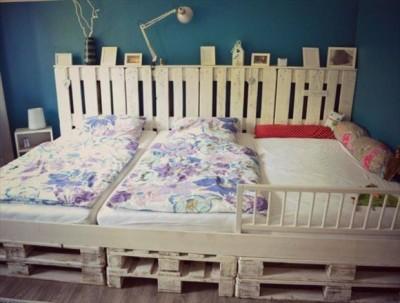 decorar con palets reciclados camas