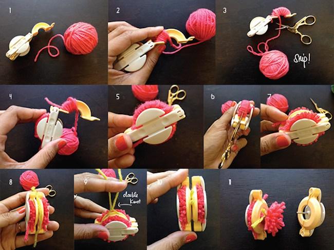 pompones como hacer