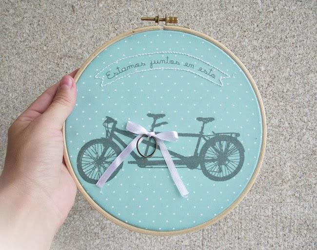 Bastidores bordados para los anillos