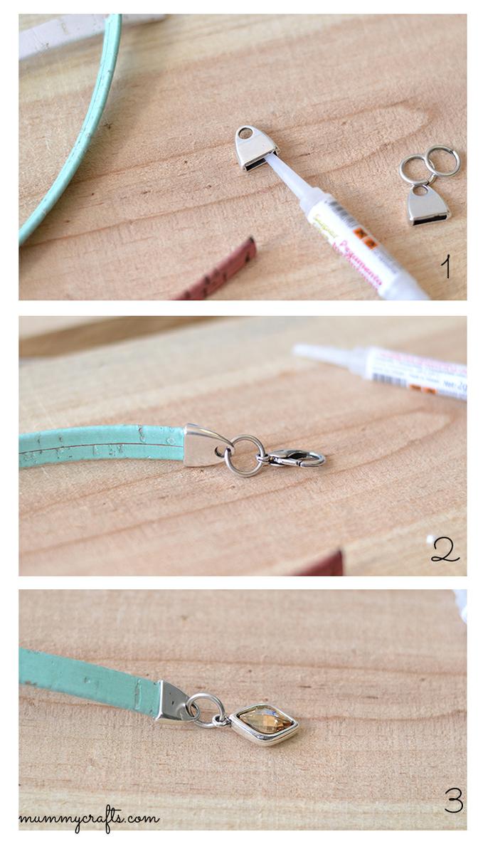 Pulseras con charms de swarovski paso a paso