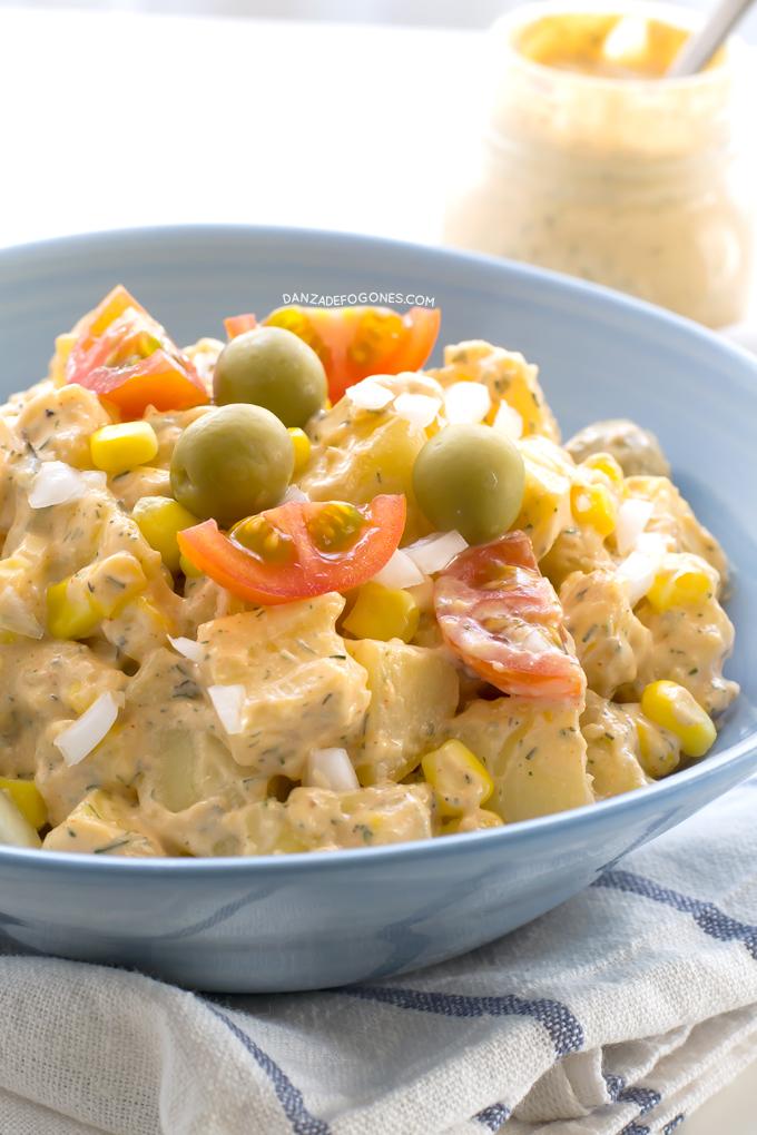 Ensalada con salsa ranchera | danzadefogones.com