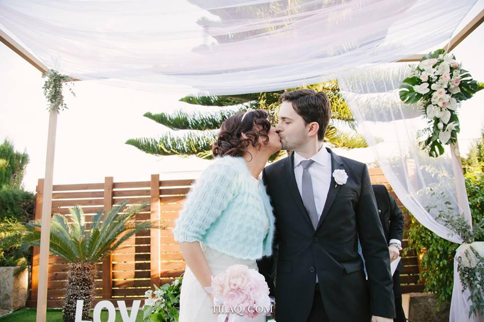 Ramo de novia de peonías confeccionado por Blanca Blanco