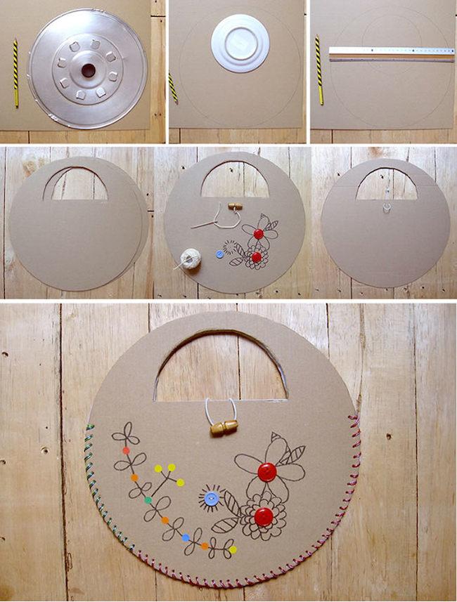 bolso de carton como hacer