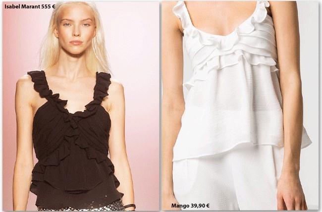 Clones: Top de Isabel Marant vs. Mango 