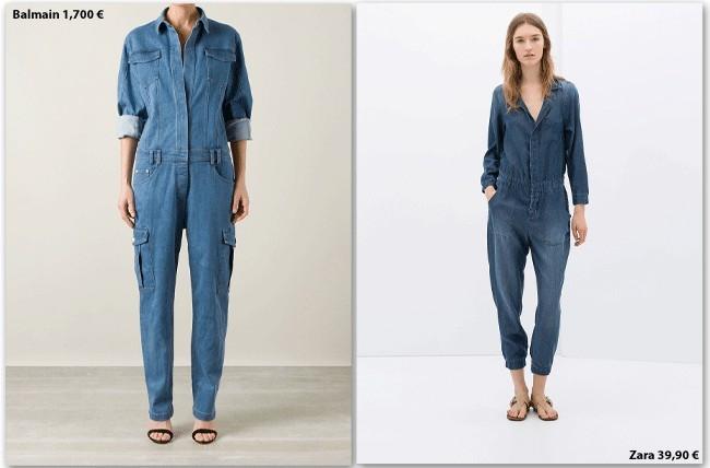 Clones: Mono vaquero de Balmain vs. Zara