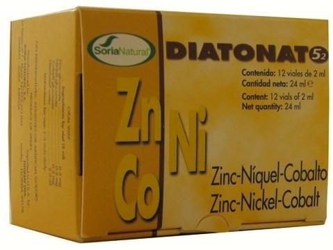 Soria Natural Diatonato 5-2 Zinc-Níquel-Cobalto 12 viales