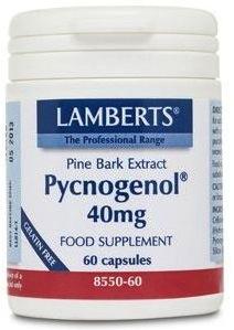 Lamberts Pycnogenol 40 mg 60 cápsulas
