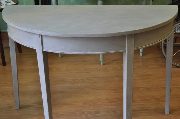 mesa chalk paint gris frances gris elefante