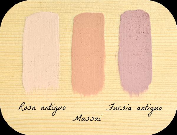 rosa antiguo massai fucsia antiguo combinar colores con la chalk paint