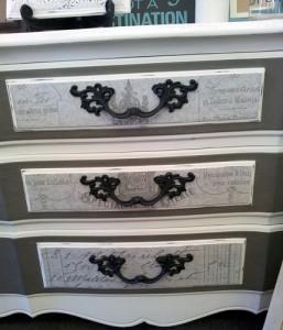 escritorio decoupage chalk paint autentico malaga