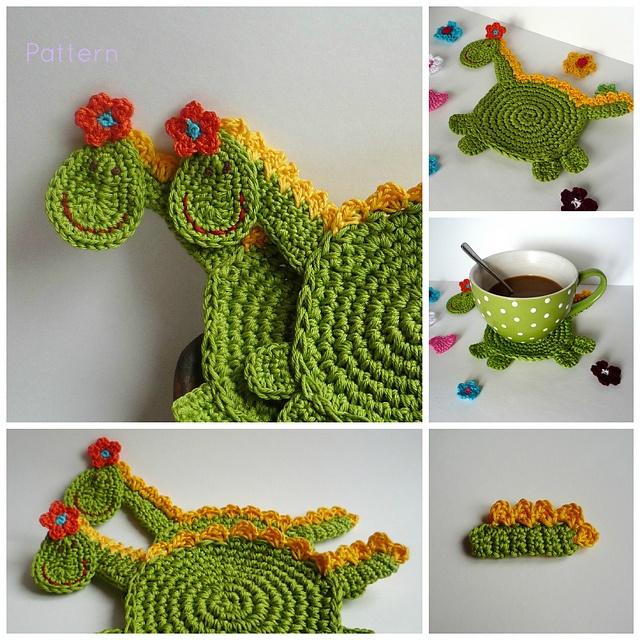 Ravelry: Crochet Dragon Coasters Pattern pattern by Monika Mrozkova